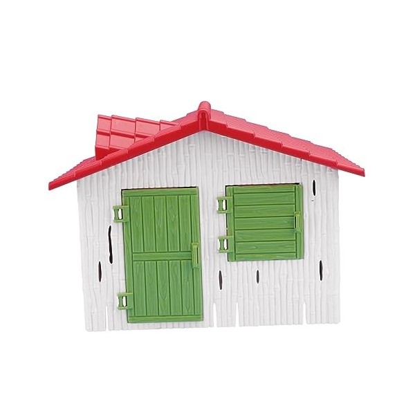 Unomor 1Pc Simulation Maison Modèle Mini Village Maisons PVC Petite Maison Modèle Maison De Poupée Villa Maison Simulation Ma