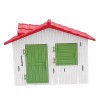 Unomor 1Pc Simulation Maison Modèle Mini Village Maisons PVC Petite Maison Modèle Maison De Poupée Villa Maison Simulation Ma