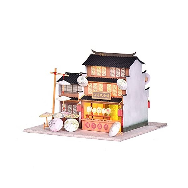 TOPBSFARNY BM335-Z Kit de maison de poupée miniature à monter soi-même, meubles en bois pour la Saint-Valentin, cadeaux créat