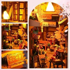 Kit de Coin Livre 3D, Bâtiment de Modèle de Maison de Puzzle de Bricolage, Kits de Maison de Poupée Dinsertion Détagère en 