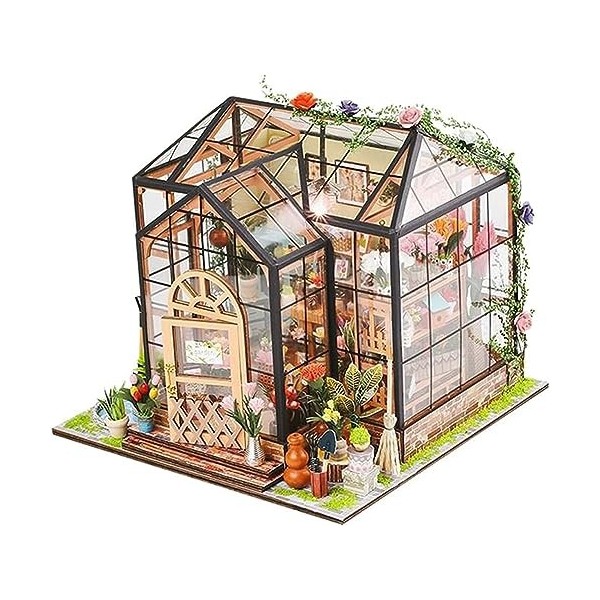 Puzzle 3D en Bois Décoratif pour Maison De Poupée - Kit De Chambre Miniature Fait À La Main - Cadeaux danniversaire De Noël 