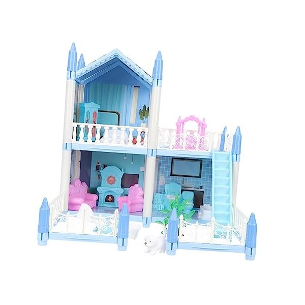 ibasenice 1 Ensemble De Jouets De Château De Conte De Fées Puzzle en Plastique 3D Kit De Construction De Modèles Jouets Rayan