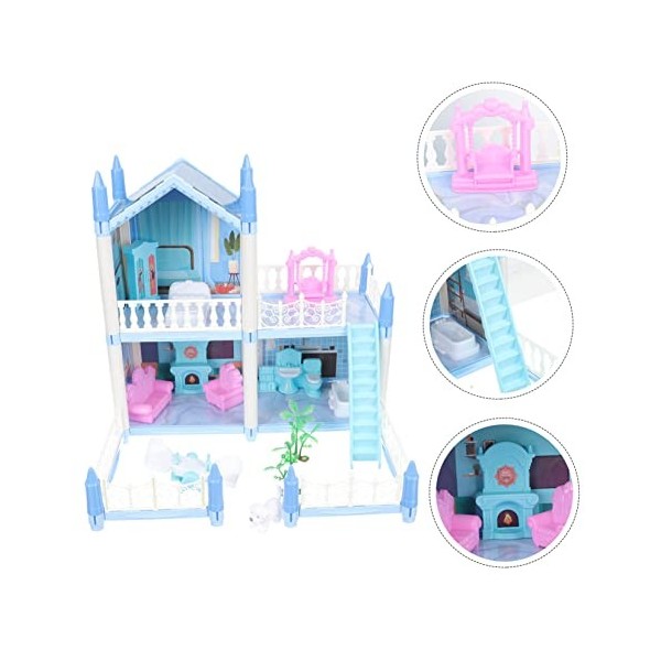 ibasenice 1 Ensemble De Jouets De Château De Conte De Fées Puzzle en Plastique 3D Kit De Construction De Modèles Jouets Rayan