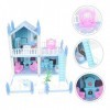 ibasenice 1 Ensemble De Jouets De Château De Conte De Fées Puzzle en Plastique 3D Kit De Construction De Modèles Jouets Rayan