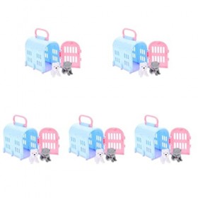 Toyvian 15 Ensembles Mini Maison pour Animaux De Compagnie Maquette Accessoires Décor Mini Fournitures De Maison Mini Ornemen