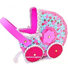 landau miniature fleuri carton : cadeau original petite fille