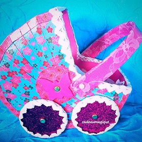 landau miniature fleuri carton : cadeau original petite fille