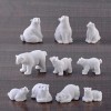 Toyvian Lot de 10 figurines dours polaire miniatures réalistes pour Noël