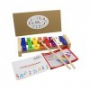 Xylophone pur enfants chenille avec 8 sons - longeur 23 cm -3880