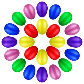 Lot de 24 maracas musicaux en plastique coloré avec sable de fer miniature pour bébés, tout-petits et enfants 6 couleurs 