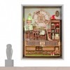LOVOICE Cadre Maison Miniature Bricolage - Maison poupée Miniature avec Cadre Photo 3D Magic World | Maison poupée Cadre Phot