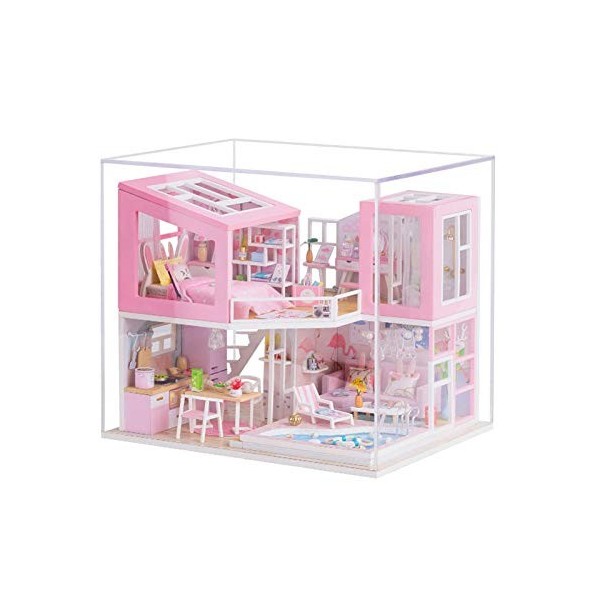 Melchior Bricolage de PoupéE Maisons de PoupéE en Bois de PoupéE Miniature Kit de Meubles pour Les Enfants de NoëL M915, avec