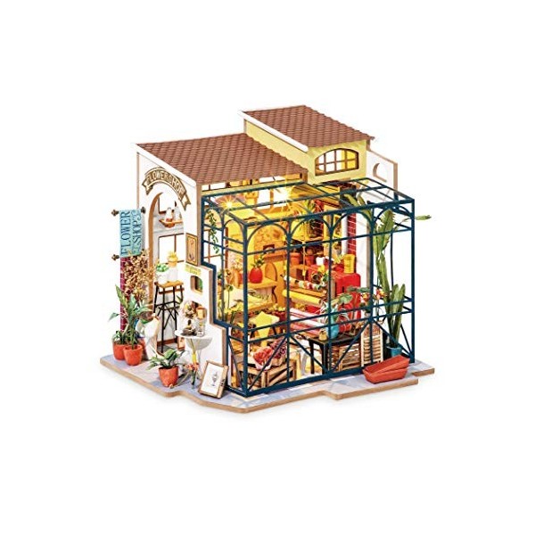 Rolife Kit de fabrication de maison de poupée miniature - Échelle 1:24 - pour femmes, filles, garçons - Cadeau danniversaire