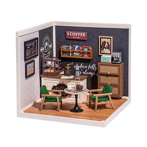 Rolife Extensible Maquette Maison Boulangerie - Miniature Maison de Poupee -Idée Cadeau pour Fille Femme -Chambre Décorations