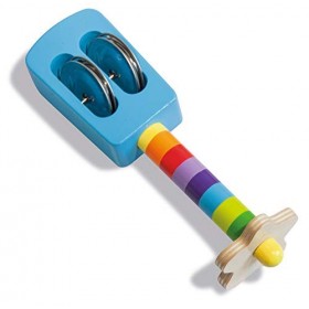 Eichhorn- Ensemble Contient hochet, Maracas et castagnette, Instruments de Musique colorés en Bois, 3 pièces, à partir dun a
