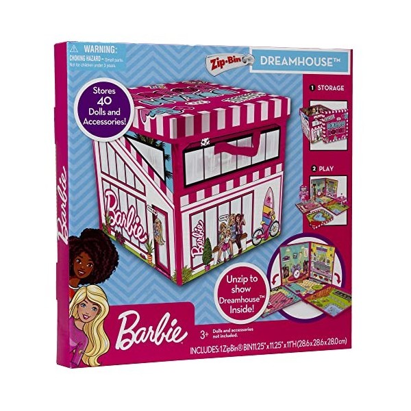 Sablon Boite de rangement et tapis de jeu Barbie Villa de rêve