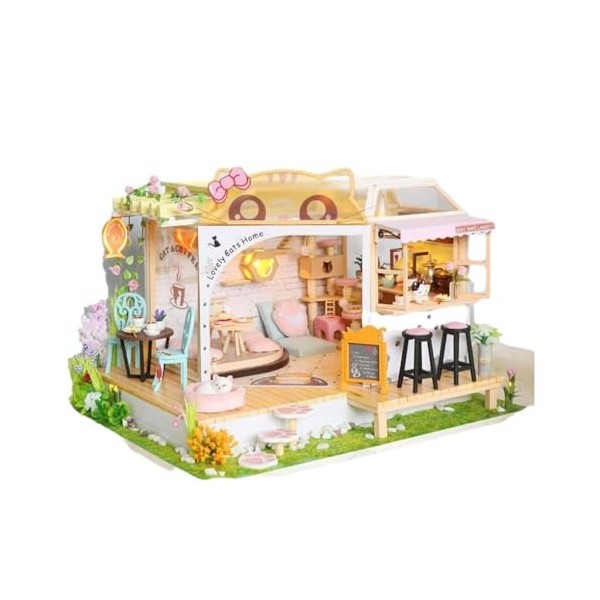 DSOUWEH Découvrez la du Bricolage avec Une Maison de poupée en Bois, de Cadeaux fabriqués avec du Bois, Une Maison de poupée 