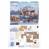 Maison De Poupée Puzzle en Bois 3D, Kit De Maison De Poupée DIY, Kits De Modèles De Maison De Poupée en Bois avec Lumières, C