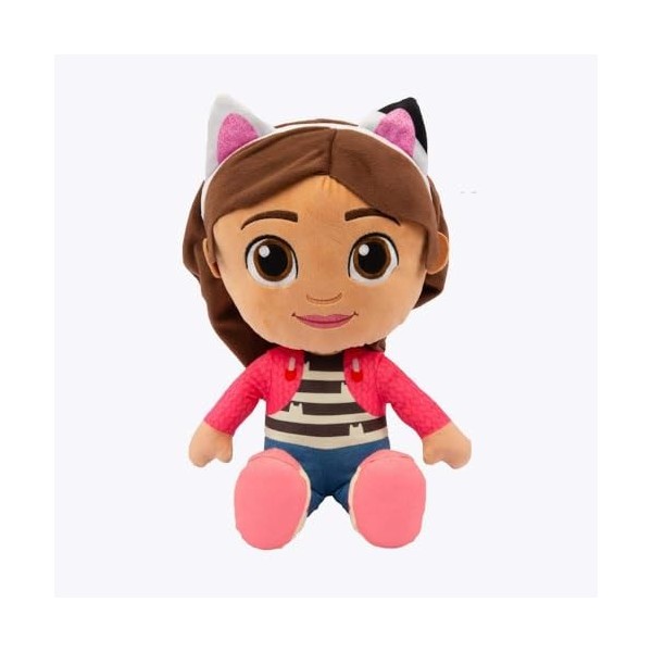 Grandi Giochi - Peluche Gabby de la série de Dessins animés Gabbys Dollhouse, Gabby 46 cm - GAB01000