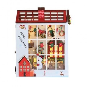 Lonian Kit de maison de poupées DIY Kits de maison de poupée de Noël