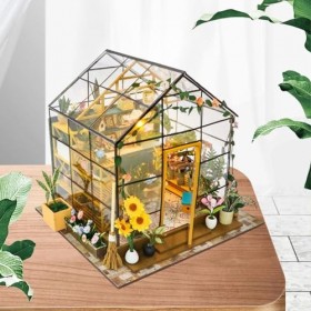 F Fityle Kits de Maison de poupée Miniature avec Salle créative, Maison de poupée Miniature à Monter soi-même, pour Tout-Peti