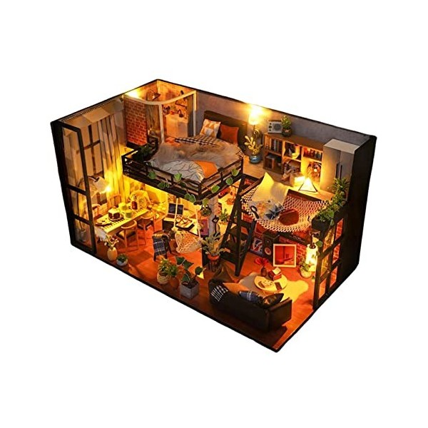 Cuteefun DIY Maison Miniature a Construire, Miniature Maison de Pou