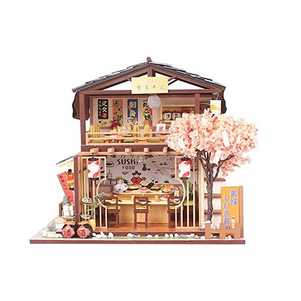 Jouets de modèle Japonais, modèle de Magasin de Sushi de Bricolage, Meubles de Maison Miniatures, 14 Ans et Plus, modèle de M