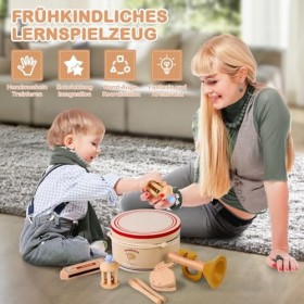 Instrument De Musique Bebe Musique Enfant, Instrument Percussion Jouet en Bois Montessori Jouets Musicaux Jouet Enfant Cadeau