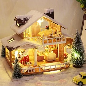 Kit de maison de poupée à faire soi-même, maison de neige miniature orientale, architecture orientale, kit de meubles, mini m