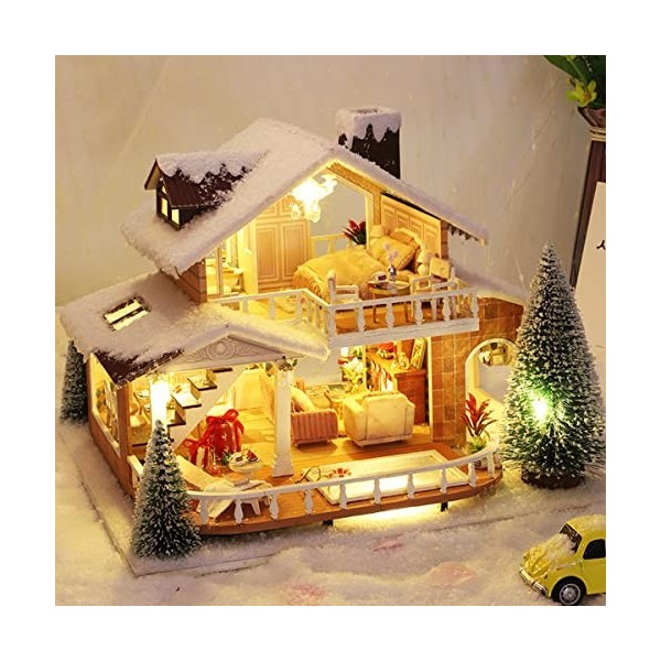 Kit de maison de poupée à faire soi-même, maison de neige miniature orientale, architecture orientale, kit de meubles, mini m