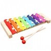 Xylophone Montessori Instrument de musique en bois Jouets Glockenspiel pour enfants – Cadeau pour garçons ou filles