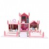 Vaguelly 1 Ensemble Jouet Miniature Maison De Poupée Château Maison Modèle Bricolage Assembler Maison Cadeau pour Enfants Fil