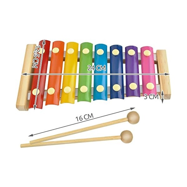 Xylophone pour enfants, Instruments de musique pour enfants, Instrument de musique en bois, Instrument de musique à percussio