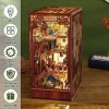 DIY Book Nook Kit Puzzle 3D Bois Kit Serre Livre avec Capteur de Lumière et Descriptif Modèle de Palais Han Kit de Maison de 