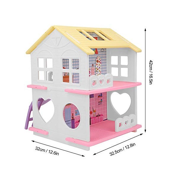 Maison de poupée bricolage, ensemble de maison de poupée miniature, jouets miniatures de maison de poupée, pour cadeau danni