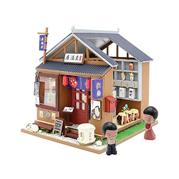 YIHANGG Jouets Dassemblage en Bois Kit Maison De Poupée Miniature Bricolage Cadeau De Noël danniversaire De Modèle De Maiso