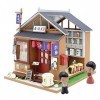 YIHANGG Jouets Dassemblage en Bois Kit Maison De Poupée Miniature Bricolage Cadeau De Noël danniversaire De Modèle De Maiso