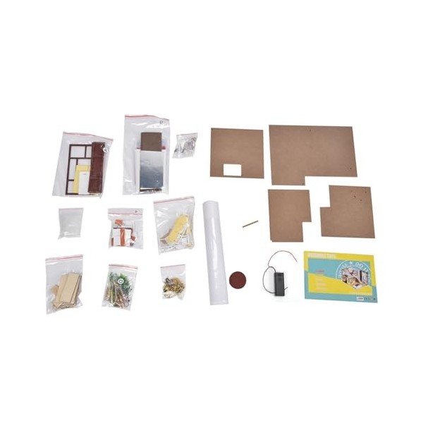 Snufeve6 Kit de Maison de poupée Miniature, kit de Maison Minuscule Bricolage avec éclairage de Meubles pour Cadeaux dannive