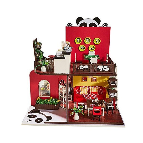 XLZSP Maison de poupée miniature 3D en bois - Jouet pour enfants - Cadeau danniversaire