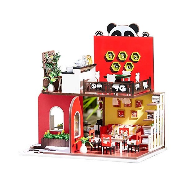 XLZSP Maison de poupée miniature 3D en bois - Jouet pour enfants - Cadeau danniversaire