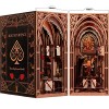 MiniCity Book Nook Kit, DIY Miniature Maison de Poupée Booknook Kit, Puzzle en Bois 3D Serre-Livres Bibliothèque Décoration a