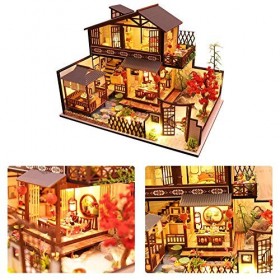 DIY Cabine, DIY Maison de Poupée Miniature en Bois DIY Kit Maison de Poupée DIY 3D Assemblée à la Main Maison avec Mouvement 