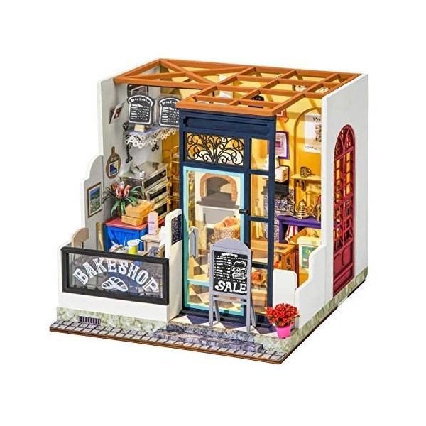 RoWood Nancys Bake Shop Kit de maison de poupée miniature pour adultes et adolescents