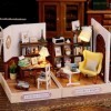 AUklOPVZZ Maison de poupée en Bois multifonctionnelle, possibilités infinies pour Jouer, Kit de Maison de poupées Miniatures,