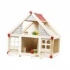 Fonowx Maison de poupée en Bois 3D, Bricolage, avec Meubles, Ensemble de Jeu en Bois, Figurines Classiques, Accessoires, poup