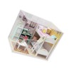 ABOOFAN 1 Ensemble Cabine Modèle Poupées Loft Bricolage Mini Maison De Poupée Miniature Bricolage Maison Kit Construire Une M