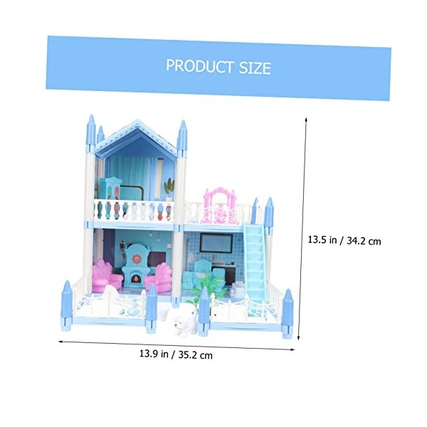 Abaodam 1 Ensemble Château De Conte De Fées Jouet Fille Cadeaux danniversaire Accessoires De Maison De Poupée Miniature Cade