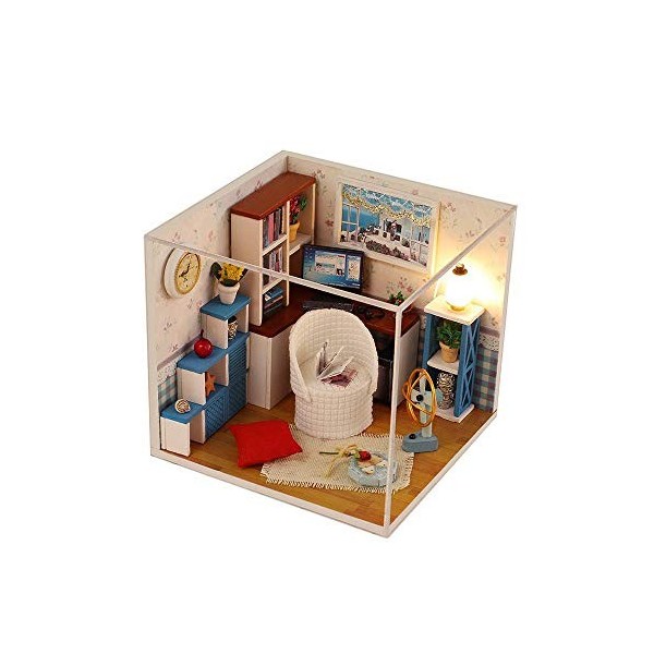 Wudimaoyiyouxian 3D Mini DIY Maison de poupée, Thème Chaud Série Maison Décoration Chambre Kits Modèle, Accueil Modèle Artwor