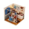 Wudimaoyiyouxian 3D Mini DIY Maison de poupée, Thème Chaud Série Maison Décoration Chambre Kits Modèle, Accueil Modèle Artwor