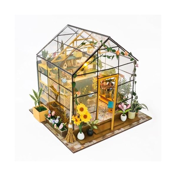 Baoblaze Maison de Poupée Miniature 3D Faite à La Main, Modèle de Mini Maison pour Filles et Enfants Garçons